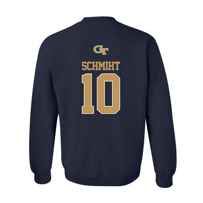 Georgia Tech - NCAA Baseball : Kent Schmiht - Classic Shersey Crewneck Sweatshirt-1