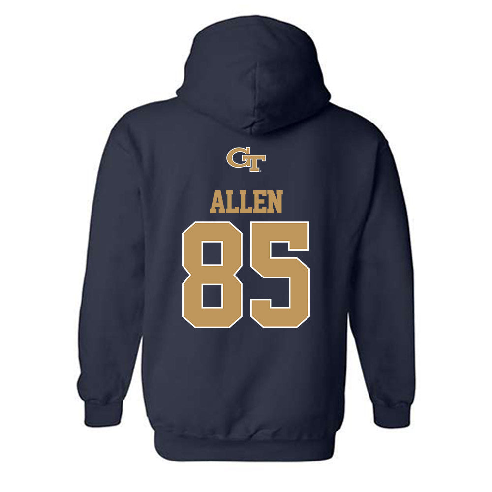 Georgia Tech - NCAA Football : Jordan Allen - Classic Shersey Hooded Sweatshirt-1