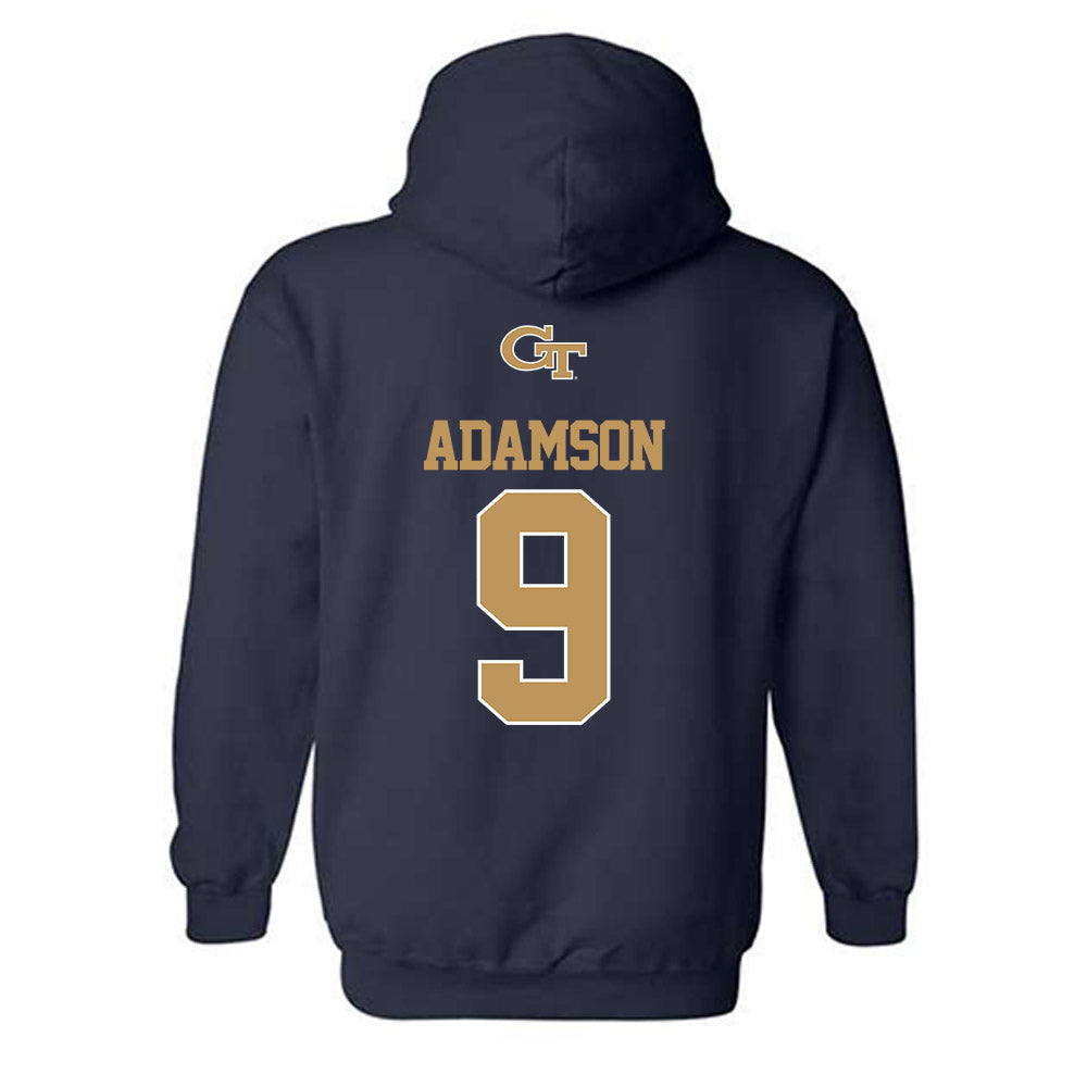 Georgia Tech - NCAA Football : Grady Adamson - Classic Shersey Hooded Sweatshirt-1