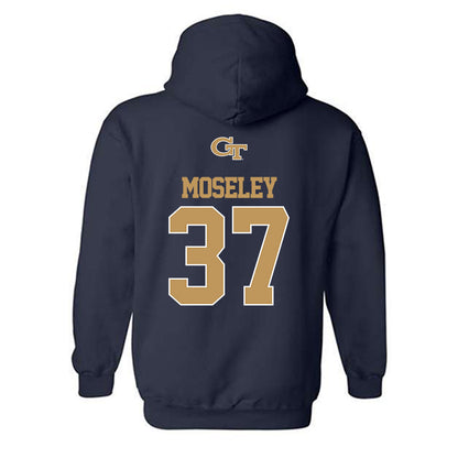 Georgia Tech - NCAA Football : Joseph Moseley - Classic Shersey Hooded Sweatshirt-1