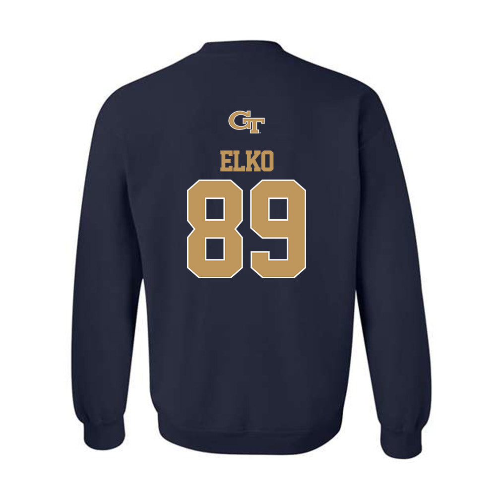 Georgia Tech - NCAA Football : Chris Elko - Classic Shersey Crewneck Sweatshirt-1