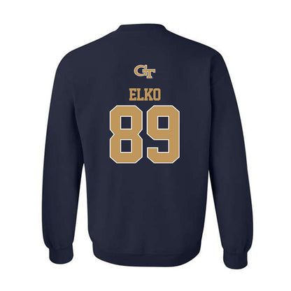 Georgia Tech - NCAA Football : Chris Elko - Classic Shersey Crewneck Sweatshirt-1