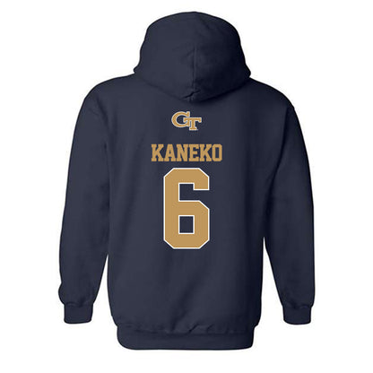Georgia Tech - NCAA Women's Volleyball : Mana Kaneko - Classic Shersey Hooded Sweatshirt-1