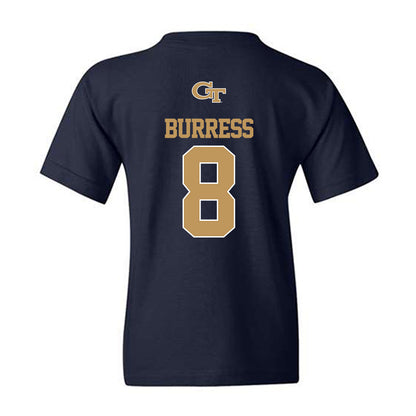Georgia Tech - NCAA Baseball : Drew Burress - Classic Shersey Youth T-Shirt-1