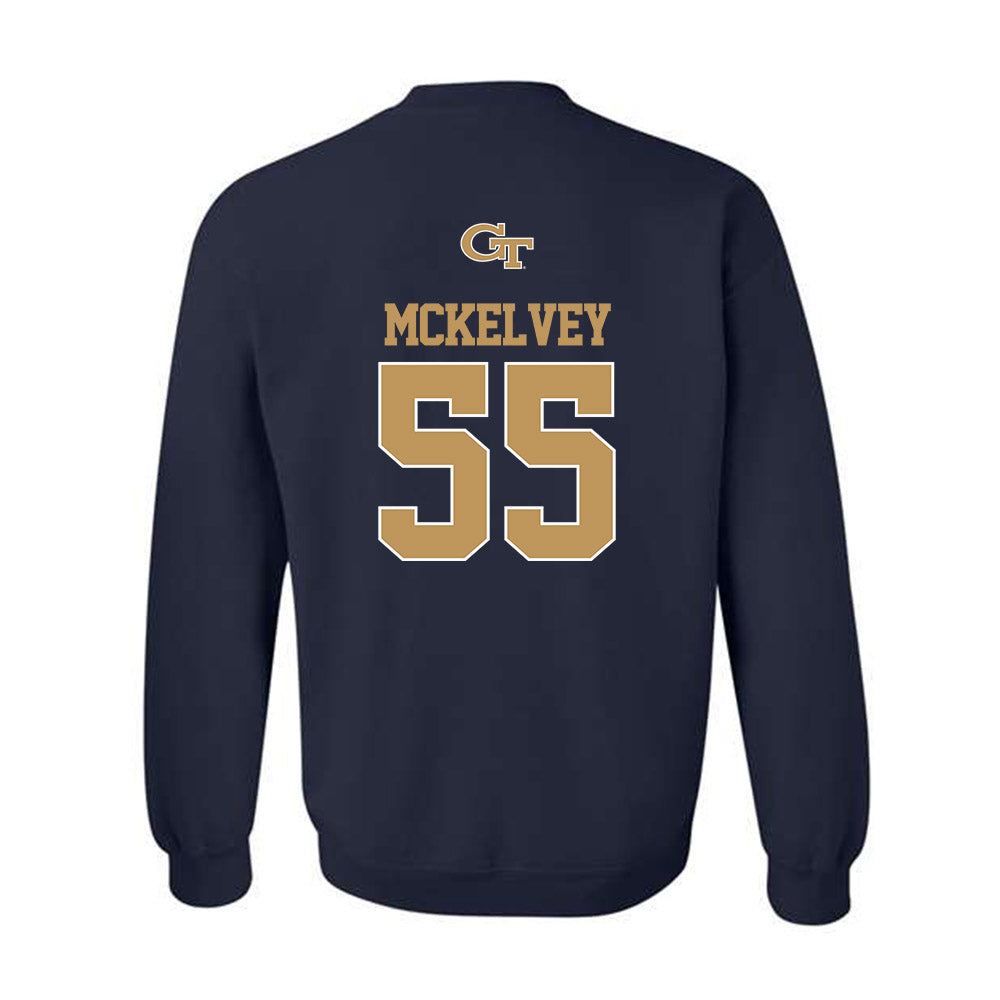 Georgia Tech - NCAA Baseball : Adam Mckelvey - Classic Shersey Crewneck Sweatshirt-1