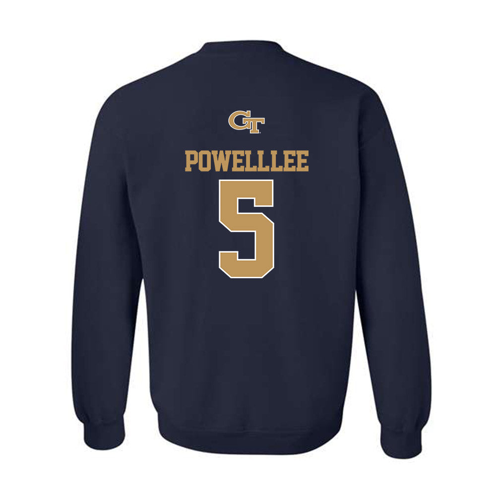 Georgia Tech - NCAA Football : Clayton Powell-Lee - Classic Shersey Crewneck Sweatshirt-1