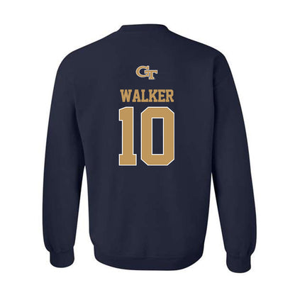 Georgia Tech - NCAA Football : Jordan Walker - Classic Shersey Crewneck Sweatshirt-1