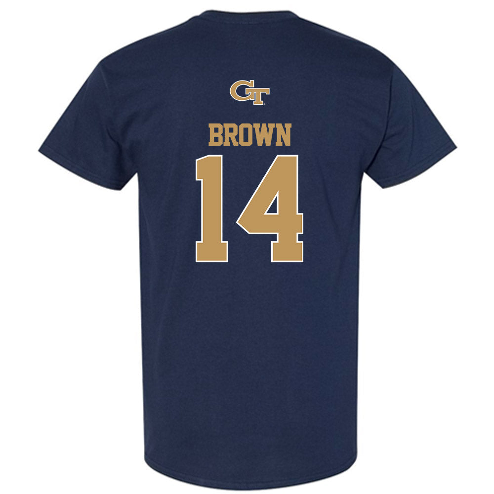 Georgia Tech - NCAA Baseball : Cade Brown - Classic Shersey T-Shirt-1