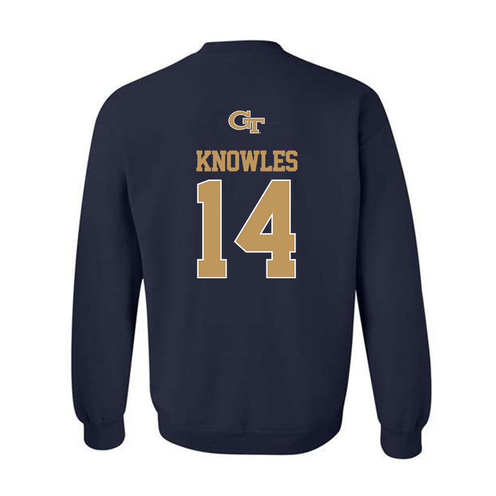 Georgia Tech - NCAA Football : Graham Knowles - Classic Shersey Crewneck Sweatshirt-1