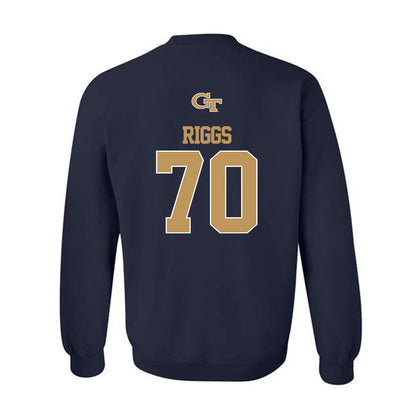 Georgia Tech - NCAA Football : Jameson Riggs - Classic Shersey Crewneck Sweatshirt-1
