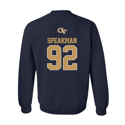 Georgia Tech - NCAA Football : Christian Speakman - Classic Shersey Crewneck Sweatshirt-1