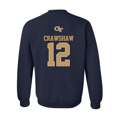 Georgia Tech - NCAA Women's Basketball : Jada Crawshaw - Classic Shersey Crewneck Sweatshirt-1