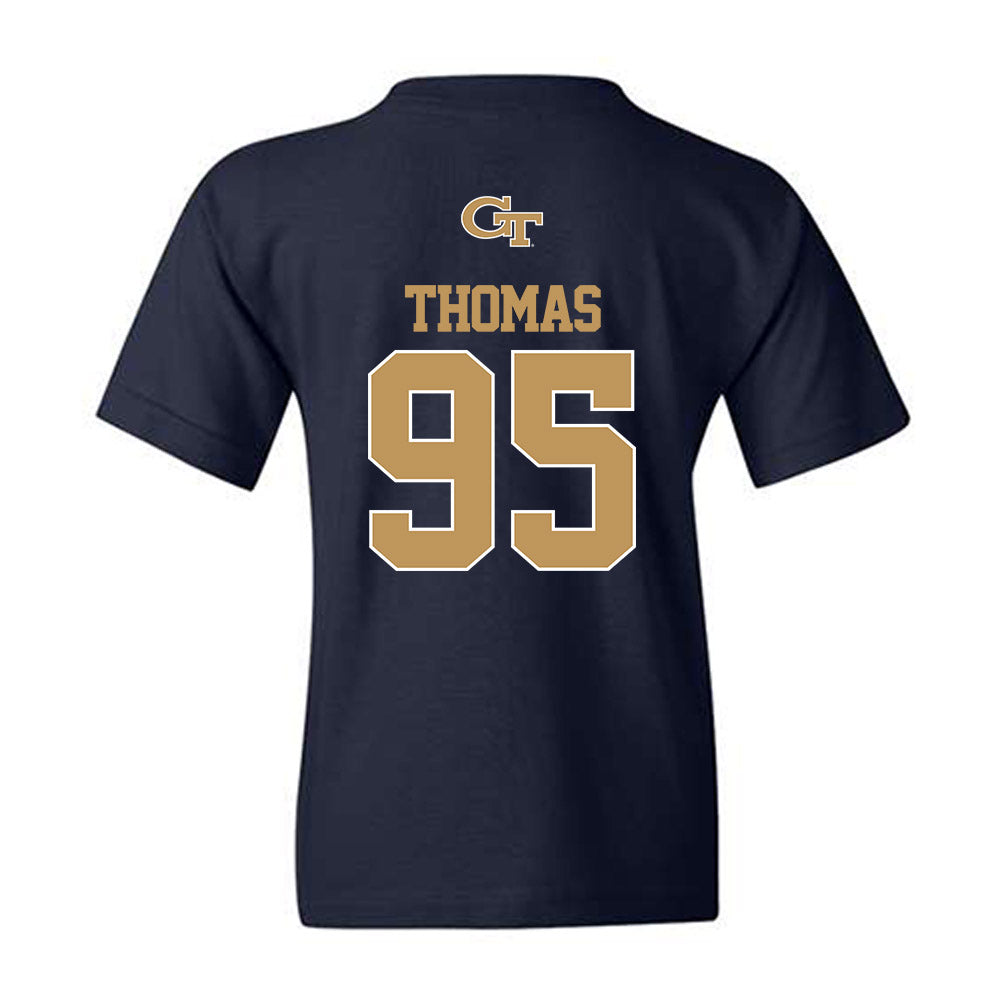 Georgia Tech - NCAA Football : Tawfiq Thomas - Classic Shersey Youth T-Shirt-1