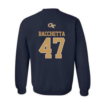 Georgia Tech - NCAA Football : Alex Bacchetta - Classic Shersey Crewneck Sweatshirt-1