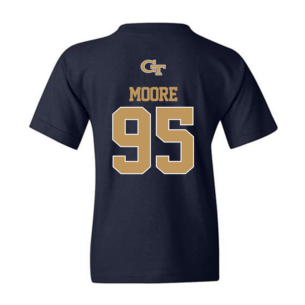 Georgia Tech - NCAA Football : Jason Moore - Classic Shersey Youth T-Shirt-1