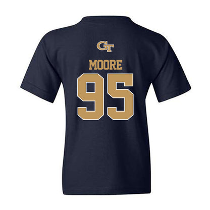 Georgia Tech - NCAA Football : Jason Moore - Classic Shersey Youth T-Shirt-1