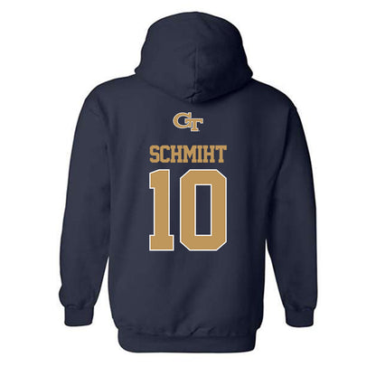Georgia Tech - NCAA Baseball : Kent Schmiht - Classic Shersey Hooded Sweatshirt-1