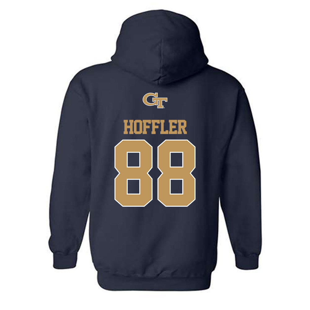Georgia Tech - NCAA Football : A.J. Hoffler - Classic Shersey Hooded Sweatshirt-1