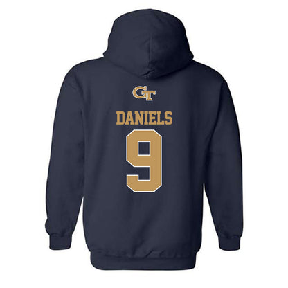 Georgia Tech - NCAA Football : Omar Daniels - Classic Shersey Hooded Sweatshirt-1
