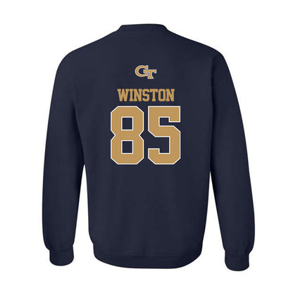 Georgia Tech - NCAA Football : Jj Winston - Classic Shersey Crewneck Sweatshirt-1