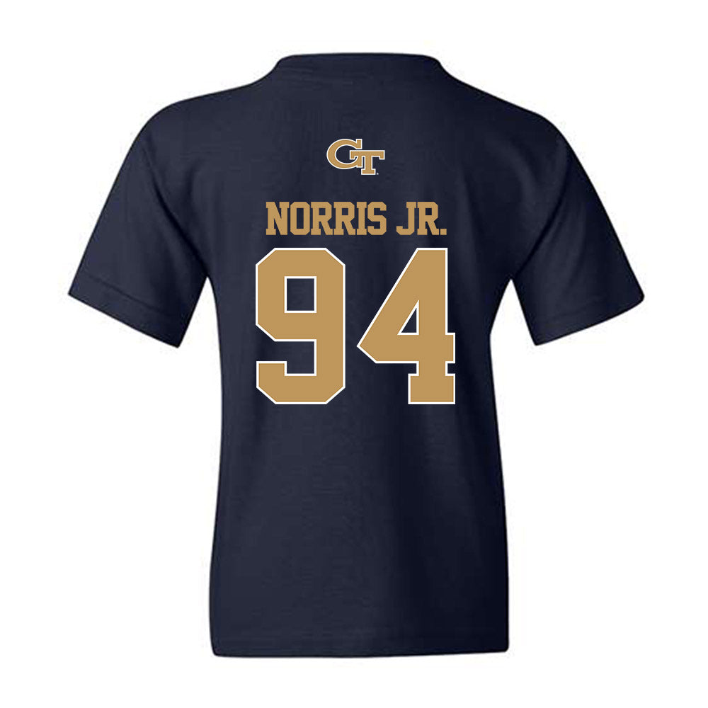 Georgia Tech - NCAA Football : Derry Norris Jr. - Classic Shersey Youth T-Shirt-1