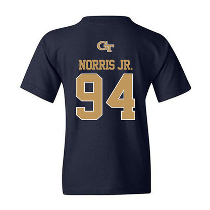 Georgia Tech - NCAA Football : Derry Norris Jr. - Classic Shersey Youth T-Shirt-1