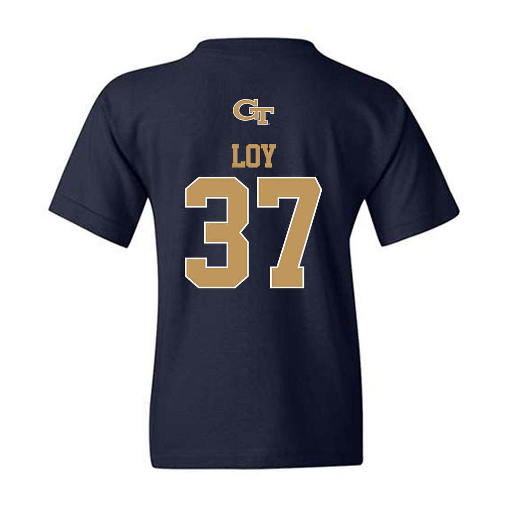 Georgia Tech - NCAA Baseball : Dylan Loy - Classic Shersey Youth T-Shirt-1