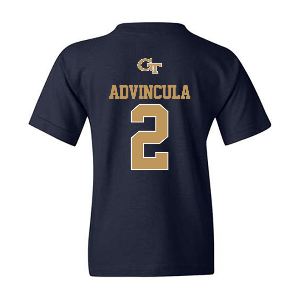 Georgia Tech - NCAA Baseball : Jarren Advincula - Classic Shersey Youth T-Shirt-1
