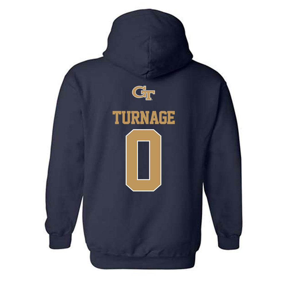 Georgia Tech - NCAA Women's Basketball : Brianna Turnage - Classic Shersey Hooded Sweatshirt-1