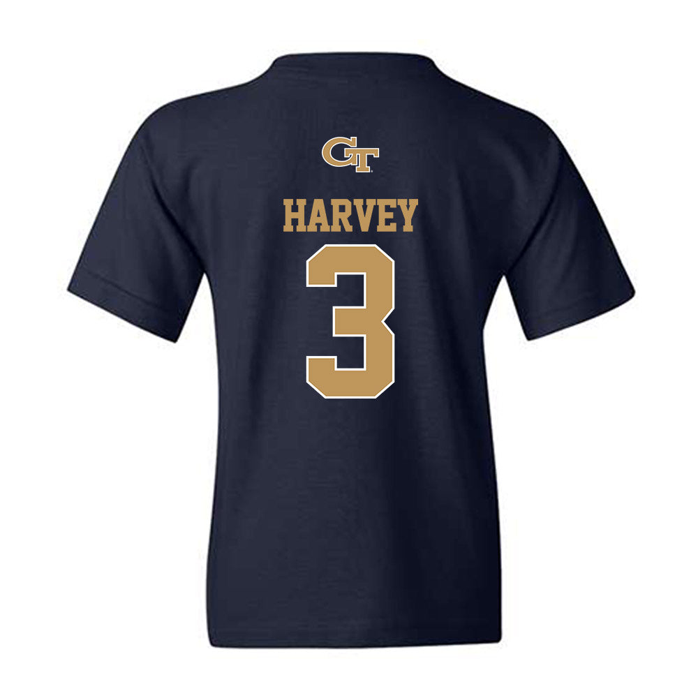 Georgia Tech - NCAA Football : Ahmari Harvey - Classic Shersey Youth T-Shirt-1