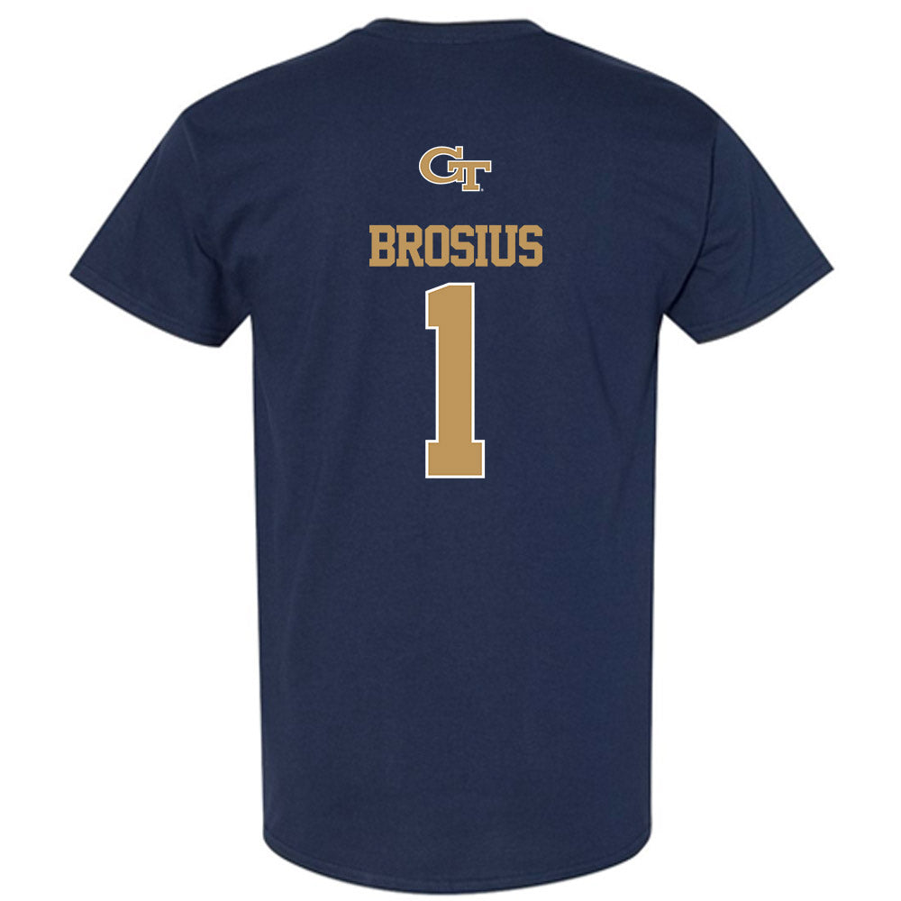 Georgia Tech - NCAA Baseball : Parker Brosius - Classic Shersey T-Shirt-1