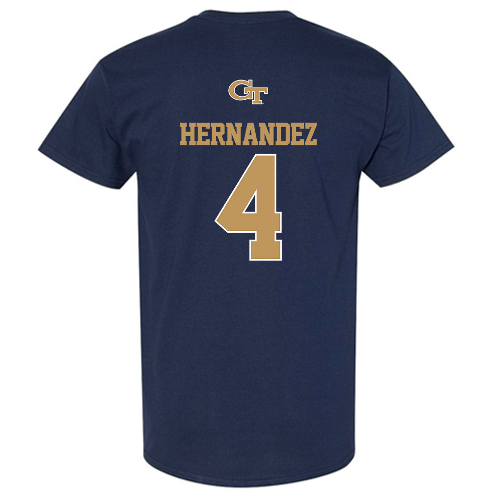 Georgia Tech - NCAA Baseball : Alex Hernandez - Classic Shersey T-Shirt-1