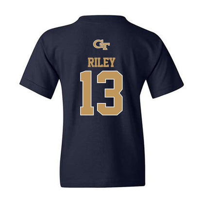 Georgia Tech - NCAA Football : Savion Riley - Classic Shersey Youth T-Shirt-1