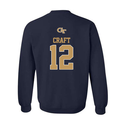 Georgia Tech - NCAA Men's Basketball : Kam Craft - Classic Shersey Crewneck Sweatshirt-1