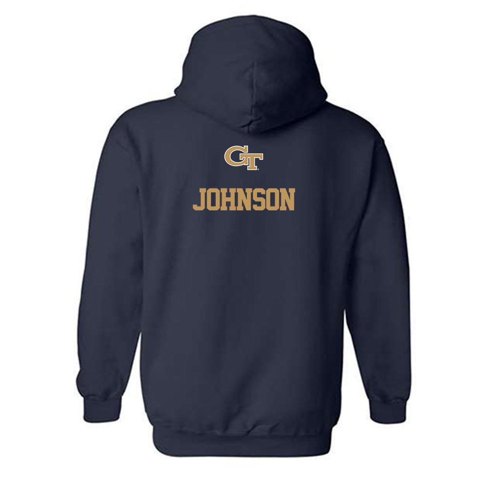 Georgia Tech - NCAA Women's Track & Field : Kendall Johnson - Classic Shersey Hooded Sweatshirt-1