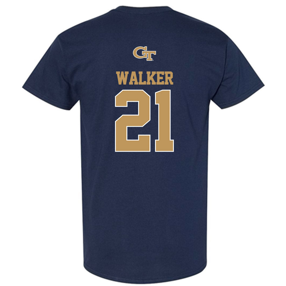 Georgia Tech - NCAA Women's Basketball : Talayah Walker - Classic Shersey T-Shirt-1