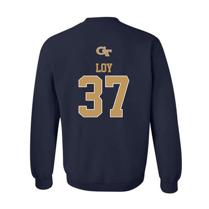 Georgia Tech - NCAA Baseball : Dylan Loy - Classic Shersey Crewneck Sweatshirt-1