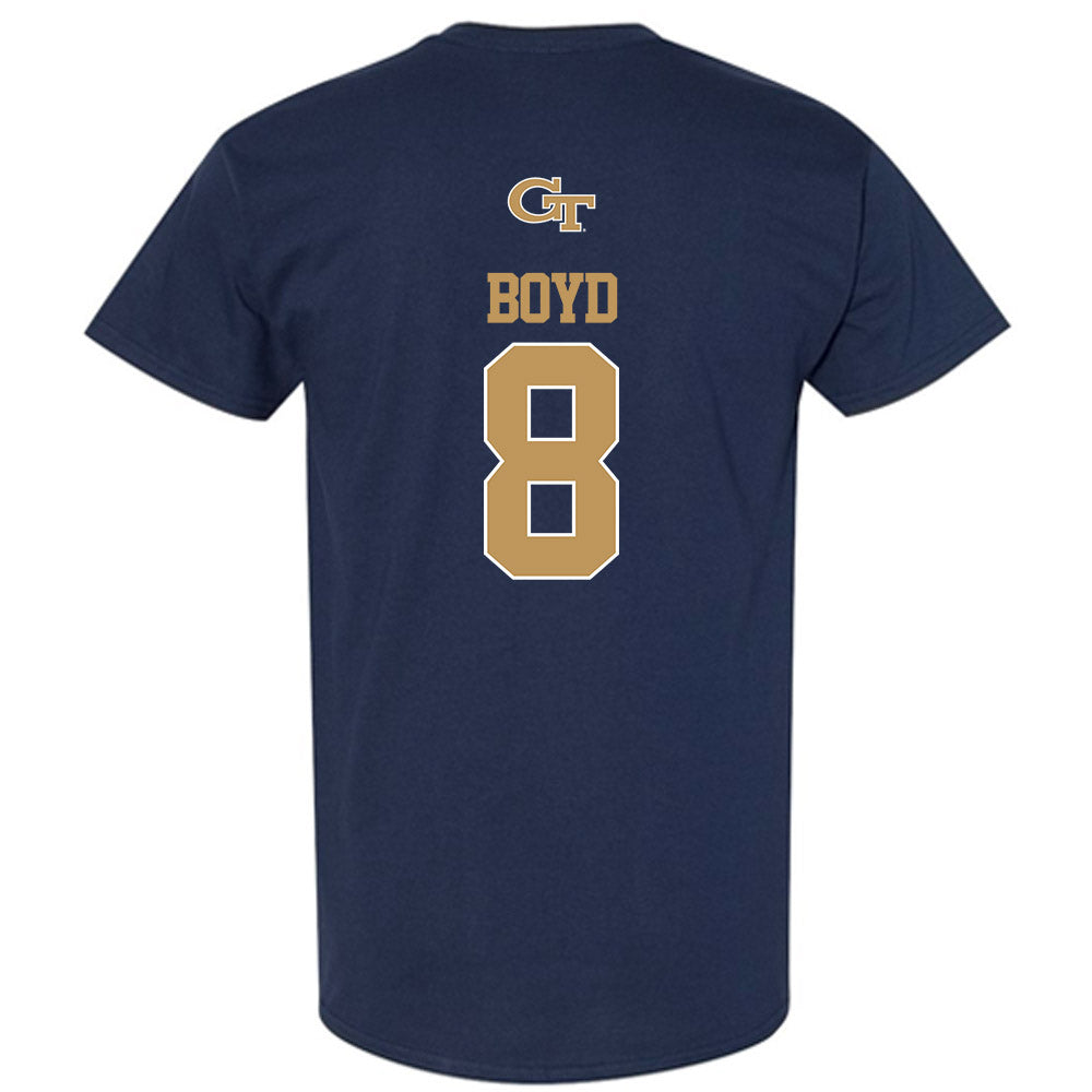 Georgia Tech - NCAA Football : Jordan Boyd - Classic Shersey T-Shirt-1