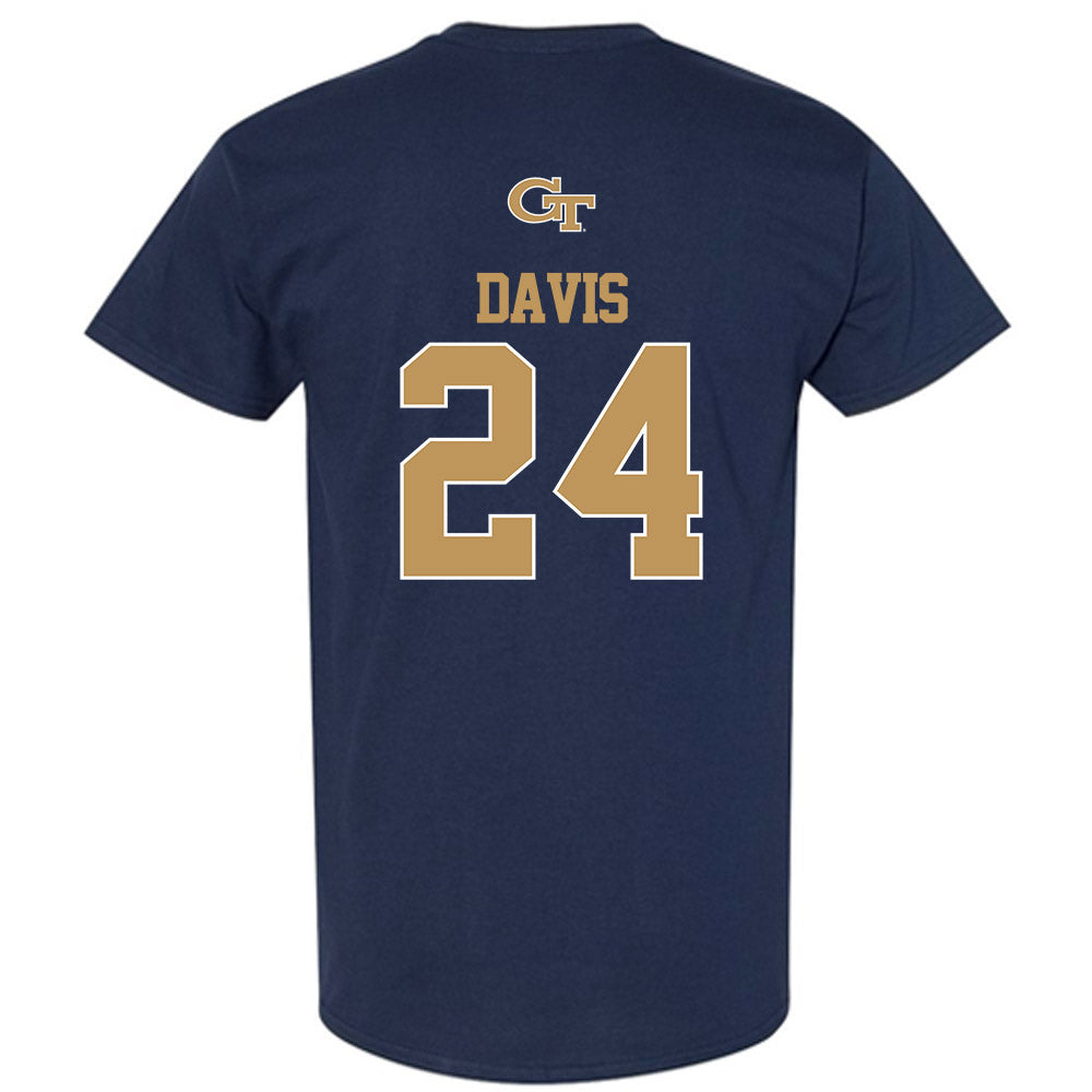 Georgia Tech - NCAA Football : Trenton Davis - Classic Shersey T-Shirt-1