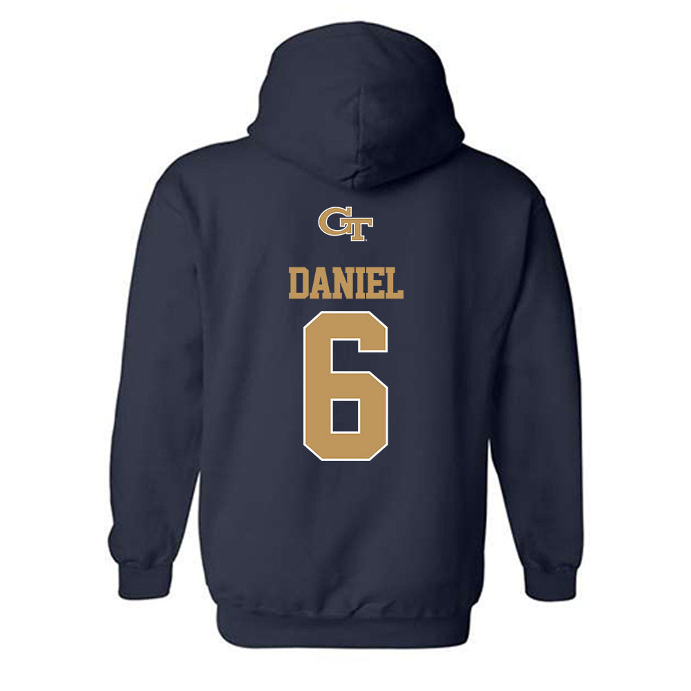 Georgia Tech - NCAA Baseball : Caleb Daniel - Classic Shersey Hooded Sweatshirt-1