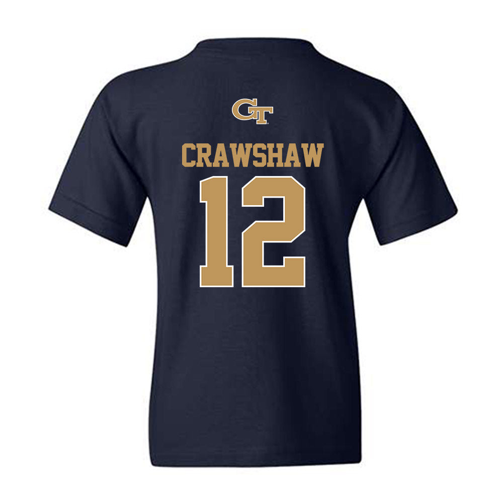 Georgia Tech - NCAA Women's Basketball : Jada Crawshaw - Classic Shersey Youth T-Shirt-1