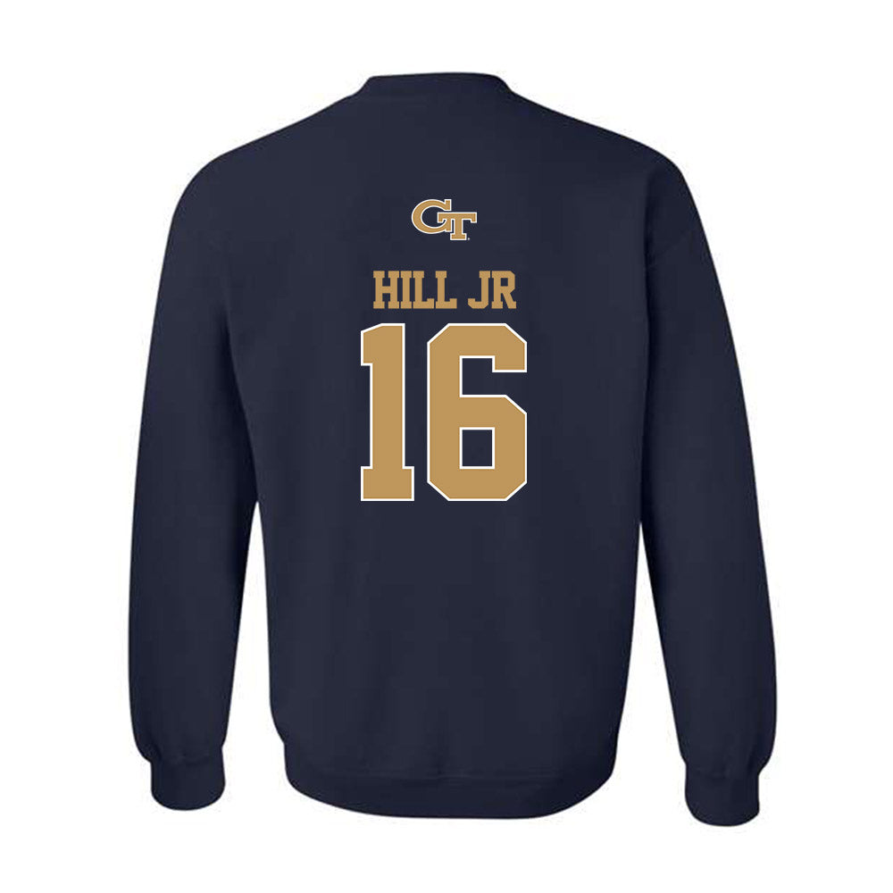 Georgia Tech - NCAA Football : Kelvin Hill Jr - Classic Shersey Crewneck Sweatshirt-1