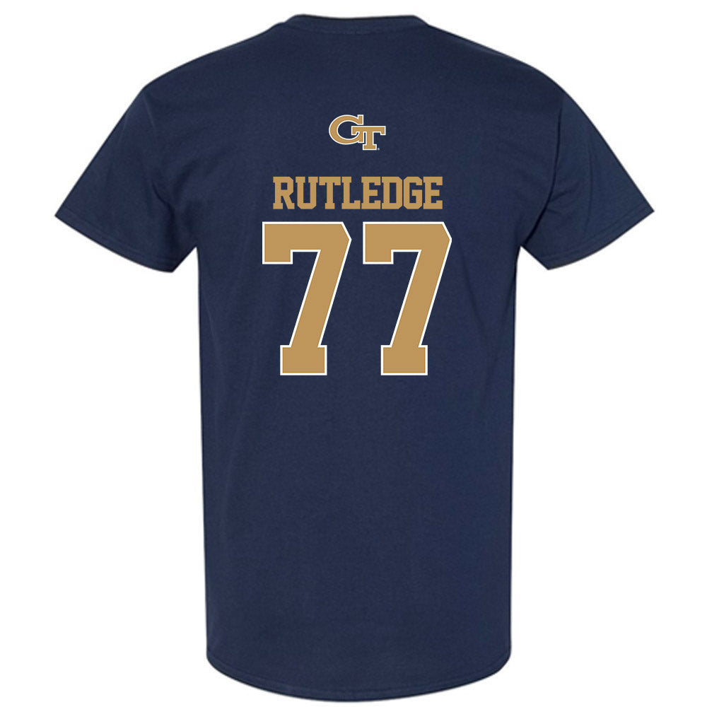 Georgia Tech - NCAA Football : Keylan Rutledge - Classic Shersey T-Shirt-1