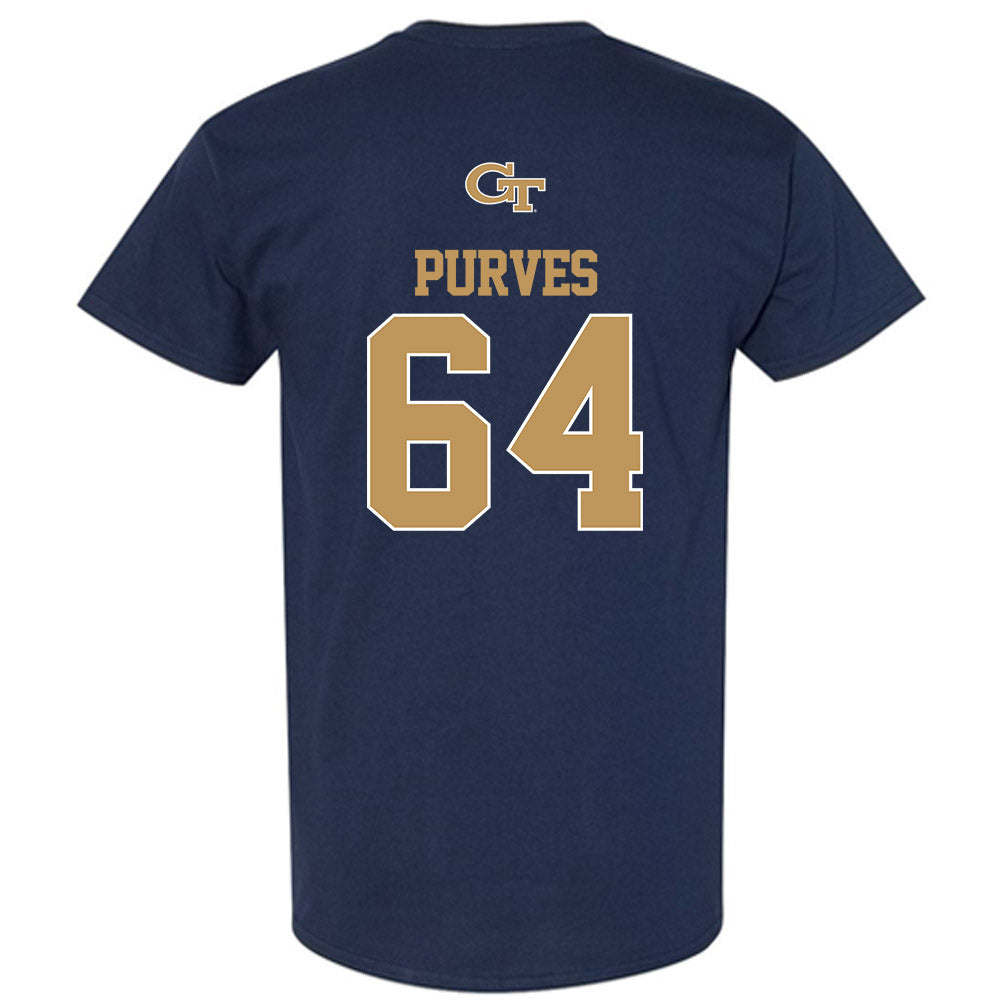 Georgia Tech - NCAA Football : Ryan Purves - Classic Shersey T-Shirt-1