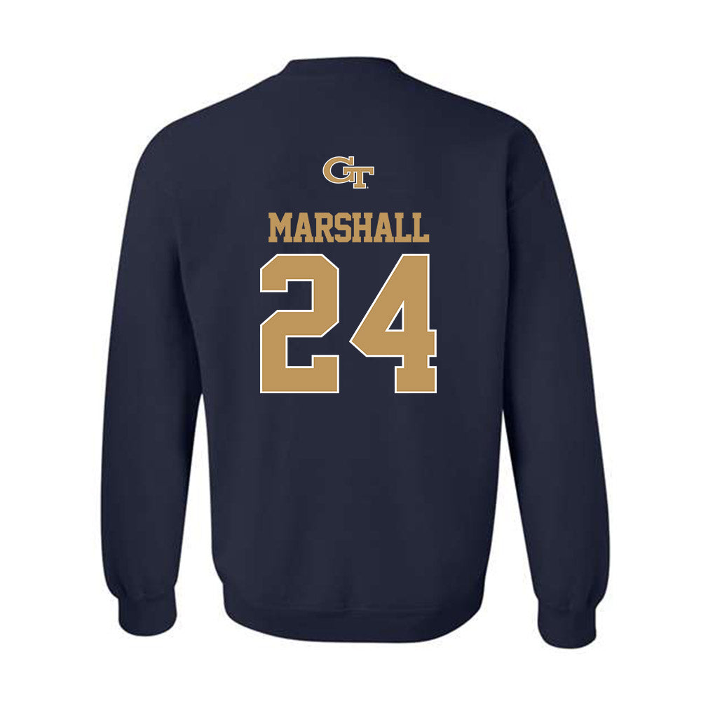 Georgia Tech - NCAA Football : Shane Marshall - Classic Shersey Crewneck Sweatshirt-1