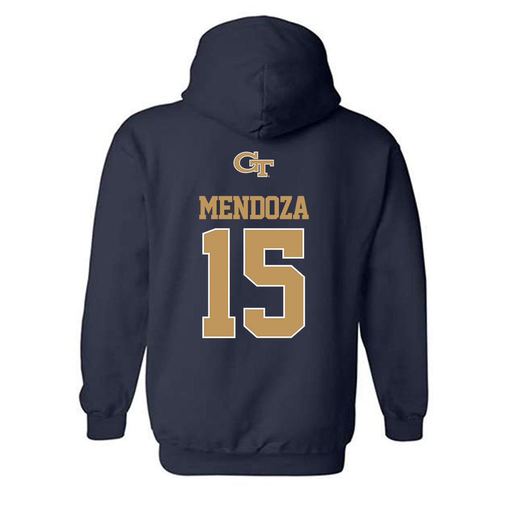 Georgia Tech - NCAA Football : Alberto Mendoza - Classic Shersey Hooded Sweatshirt-1