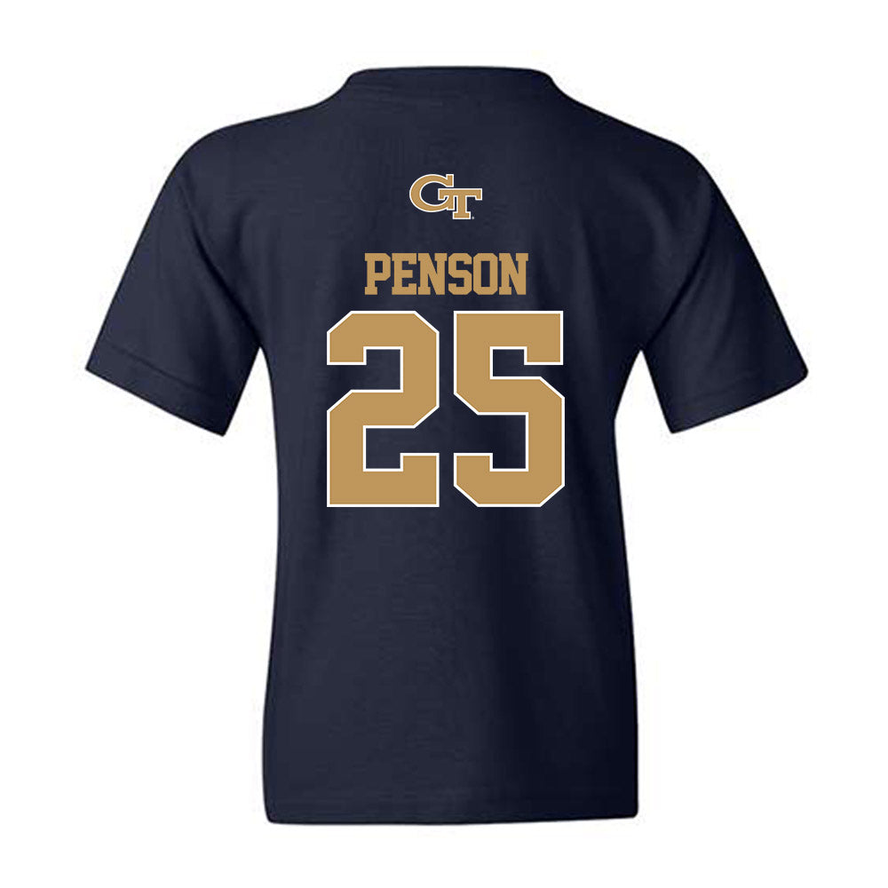 Georgia Tech - NCAA Football : Dalen Penson - Classic Shersey Youth T-Shirt-1