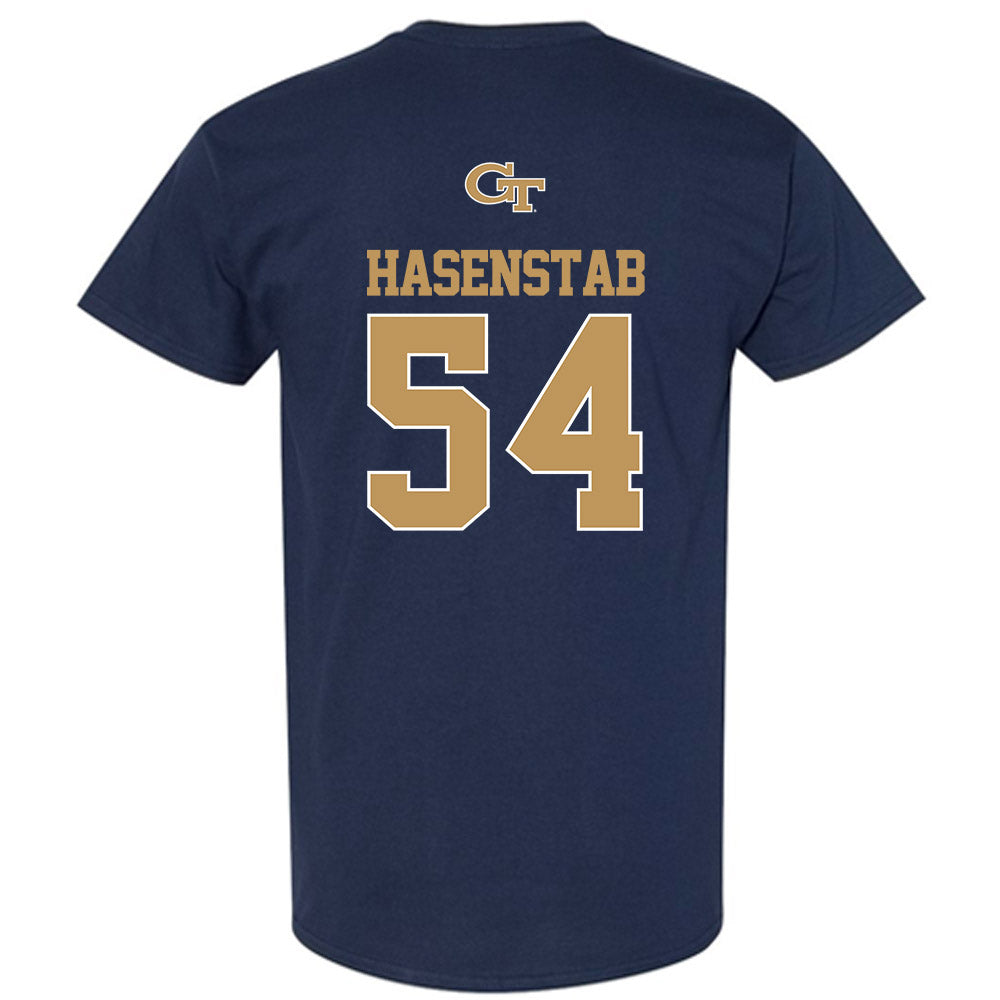 Georgia Tech - NCAA Baseball : Riley Hasenstab - Classic Shersey T-Shirt-1