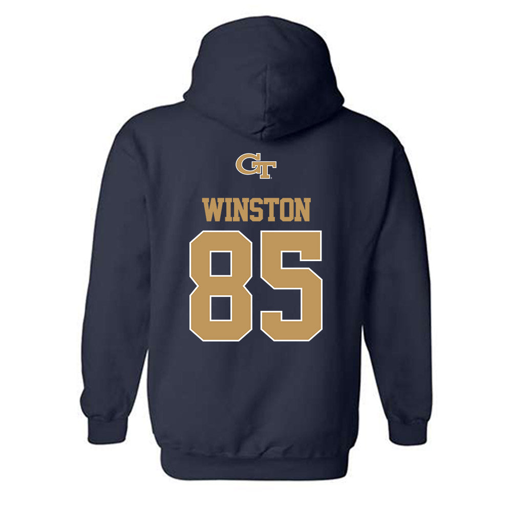 Georgia Tech - NCAA Football : Jj Winston - Classic Shersey Hooded Sweatshirt-1