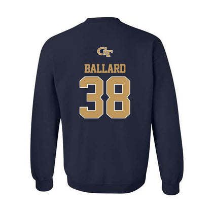 Georgia Tech - NCAA Baseball : Carson Ballard - Classic Shersey Crewneck Sweatshirt-1